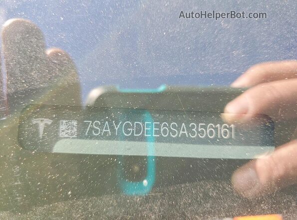 7SAYGDEE6SA356161 2025 TESLA MODEL Black Вид підкапотного простору