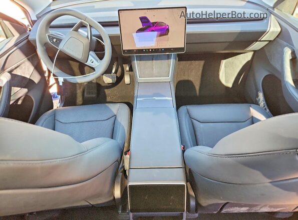 7SAYGDEE7TA463222 2026 TESLA MODEL Blue Widok deski rozdzielczej