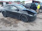 2022 Tesla Model Y Long Range Dual Motor All-wheel Drive Black vin: 7SAYGDEE8NA005918
