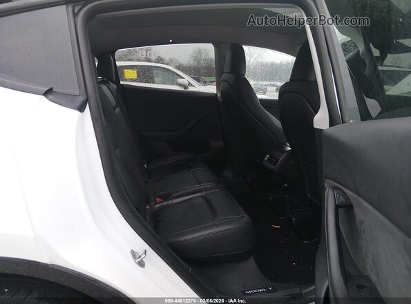 7SAYGDEE8PA061232 2023 TESLA MODEL Y White Widok naklejki z numerem VIN