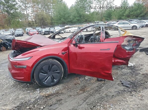 7SAYGDEE9TF322302 2026 TESLA MODEL Red წინა მარცხენა ხედი სამი მეოთხედიდან