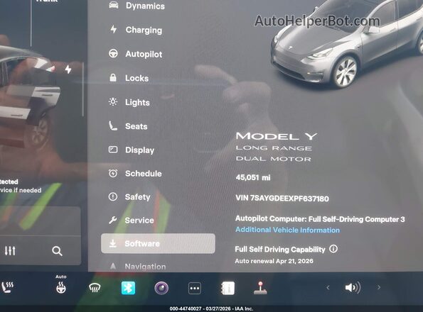 7SAYGDEEXPF637180 2023 TESLA MODEL Y Серый 
