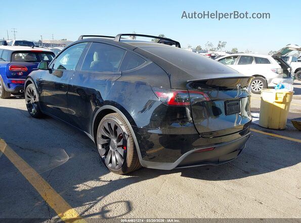 7SAYGDEF1NF392727 2022 TESLA MODEL Y Black უკანა მარცხენა