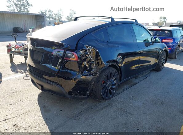 7SAYGDEF1NF392727 2022 TESLA MODEL Y Black უკანა მარჯვენა