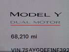 2022 Tesla Model Y Performance Dual Motor All-wheel Drive Black vin: 7SAYGDEF1NF392727