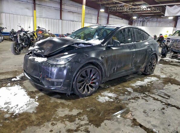 7SAYGDEF1NF469578 2022 TESLA MODEL Black Front left