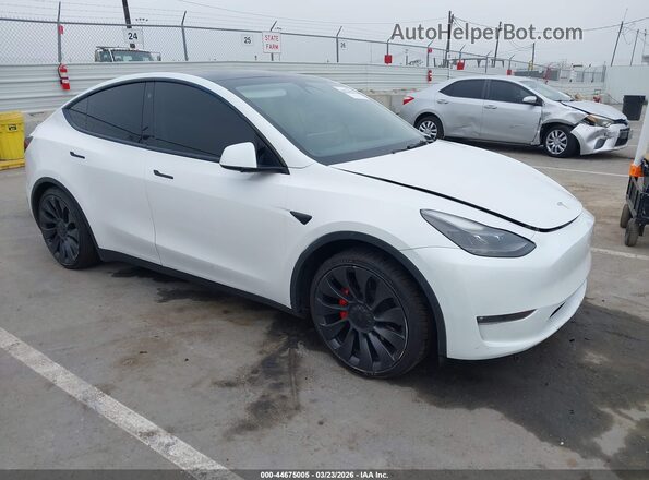 7SAYGDEF4PF621341 2023 TESLA MODEL Y White Przód prawy