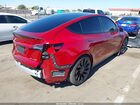 2024 Tesla Model Y Performance Dual Motor All-wheel Drive Red vin: 7SAYGDEF9RF101218