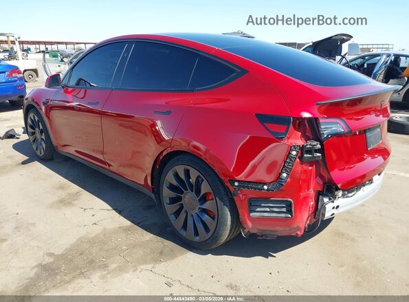 7SAYGDEF9RF101218 2024 TESLA MODEL Y Red Հետևի ձախ
