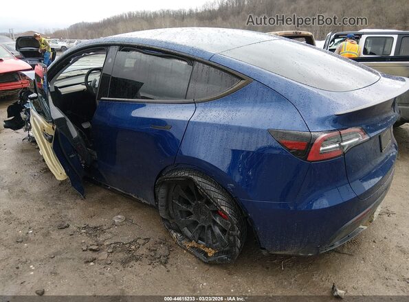 7SAYGDEF9RF169843 2024 TESLA MODEL Y Blue Задня ліва чверть