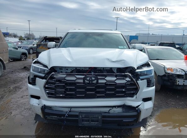 7SVAAABA0RX029425 2024 TOYOTA SEQUOIA White Widok zestawu wskaźników