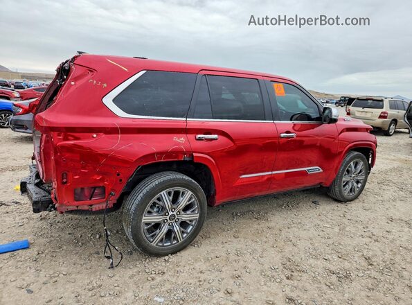 7SVAAABA2RX026347 2024 TOYOTA SEQUOIA Красный Задняя правая четверть