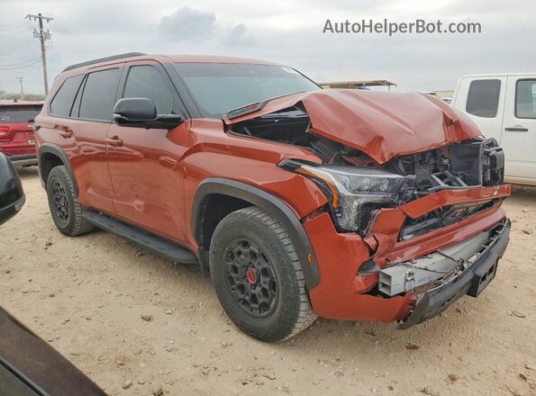 7SVAAABA4RX022025 2024 TOYOTA SEQUOIA Коричневый Передняя правая четверть