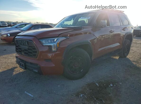 7SVAAABA6RX040459 2024 TOYOTA SEQUOIA Maroon Передня ліва чверть