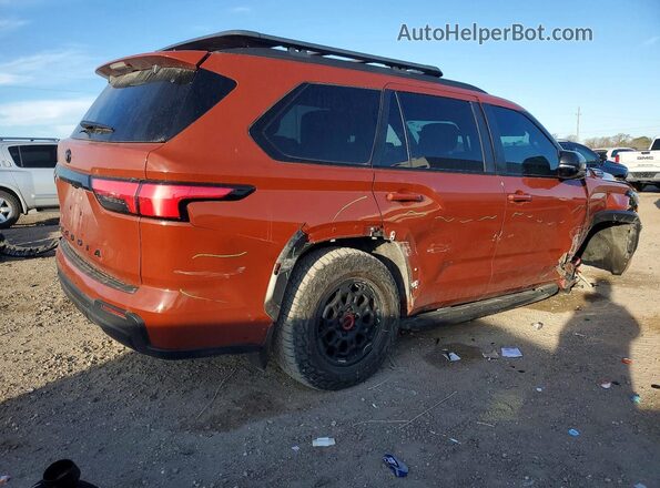 7SVAAABA6RX040459 2024 TOYOTA SEQUOIA Maroon Задня права чверть