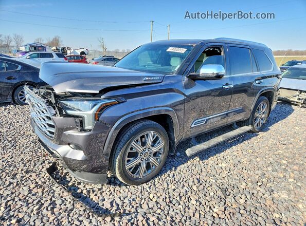 7SVAAABAXPX011821 2023 TOYOTA SEQUOIA Серый Передняя левая четверть