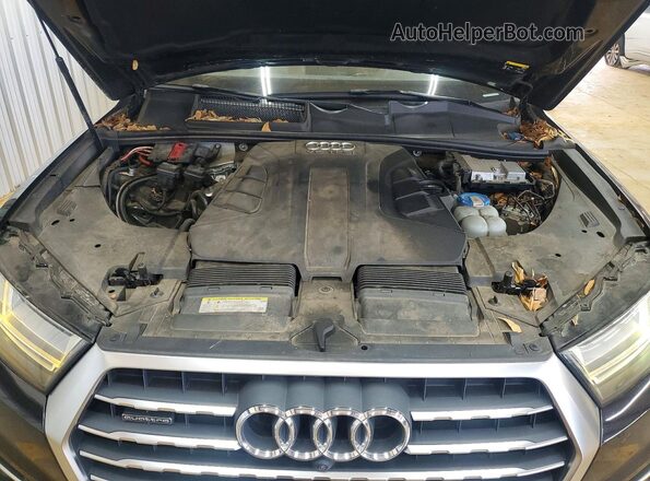 WA1LAAF76HD035161 2017 AUDI Q7 Blue Вид наклейки з VIN-кодом