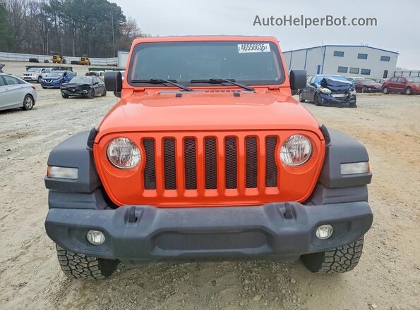 1C4HJXDN3KW526072 2019 JEEP WRANGLER Оранжевый Вид сзади