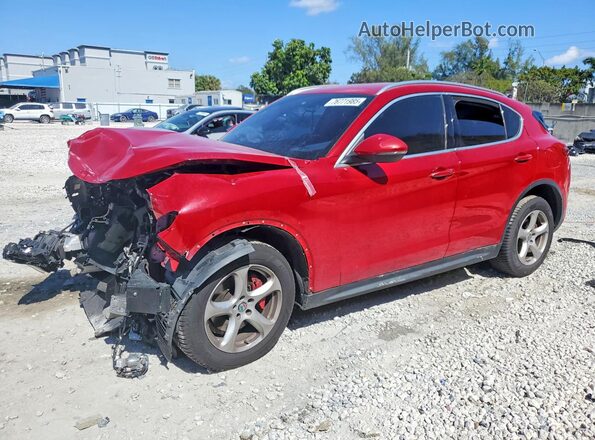 ZASFAKAN3J7B81138 2018 ALFA ROMEO STELVIO Красный Задняя левая четверть