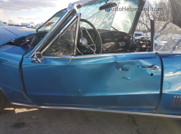 824B5494 1964 PONTIAC LEMANS Blue Front interior view
