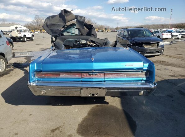 824B5494 1964 PONTIAC LEMANS Blue Rear view