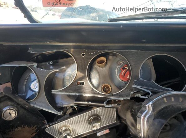 824B5494 1964 PONTIAC LEMANS Blue Instrument cluster view