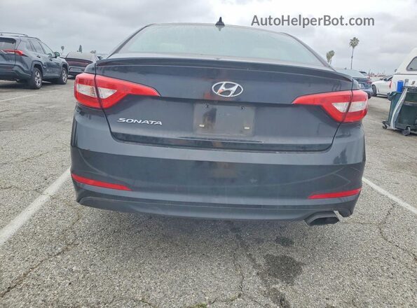 5NPE24AF2GH398481 2016 HYUNDAI SONATA Black Widok z tyłu