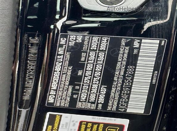4JGFB4FB9TB547888 2026 MERCEDES-BENZ GLE Черный Панорамный вид салона 360°
