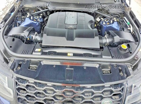 SALWV2SV9KA419339 2019 LAND ROVER RANGE ROVER Blue VIN კოდის სტიკერის ხედი