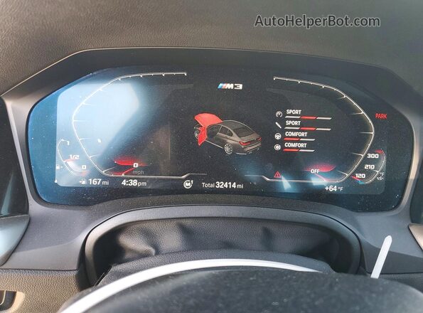 WBS33AY07NFM37814 2022 BMW M3 Gray Հետևի նստատեղերի տեսք