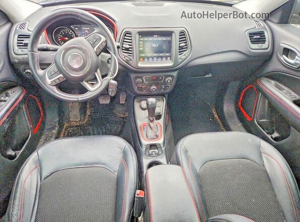 3C4NJDDB1HT624488 2017 JEEP COMPASS Black Vista del cuadro de instrumentos