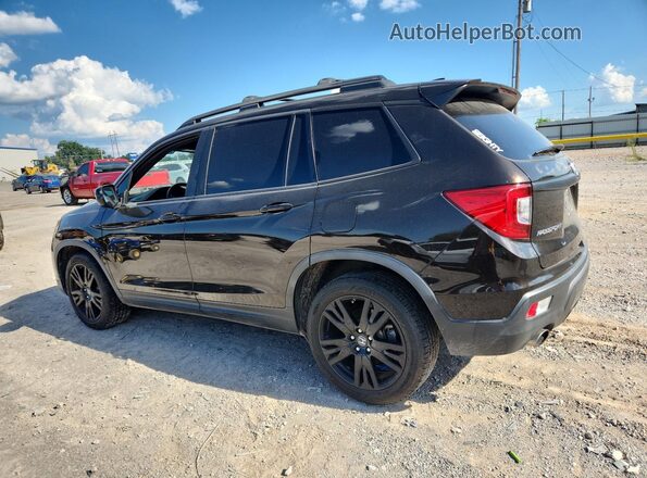 5FNYF7H20KB005266 2019 HONDA PASSPORT Black Հետևի ձախ