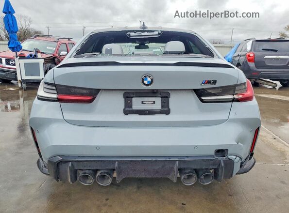 WBS33AY07NFM37814 2022 BMW M3 Gray Սալոնի դիմացի տեսք
