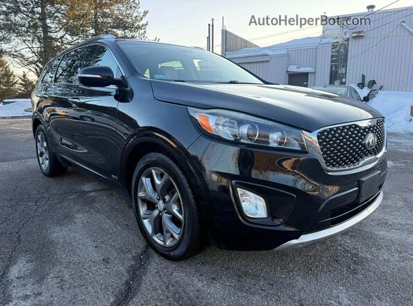 5XYPKDA56GG030215 2016 KIA SORENTO Черный Передняя левая четверть