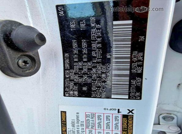 JTJGM7BX1M5294262 2021 LEXUS GX Белый 