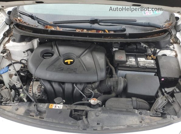 KMHD35LH7GU303671 2016 HYUNDAI ELANTRA White Widok wnętrza z tyłu