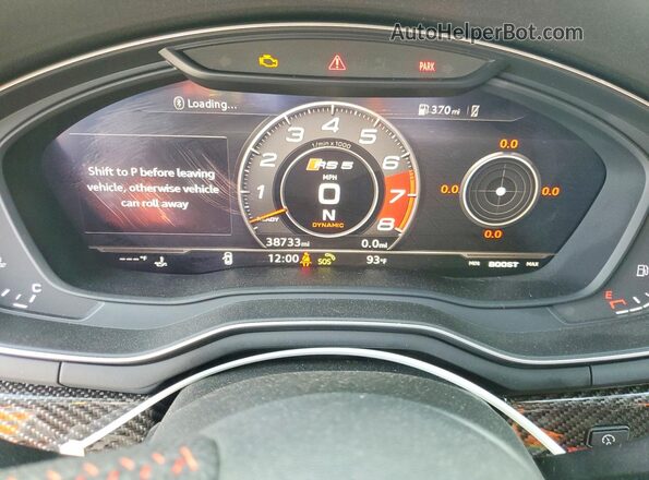 WUABWCF58KA907509 2019 AUDI RS5 Серый Вид задних сидений
