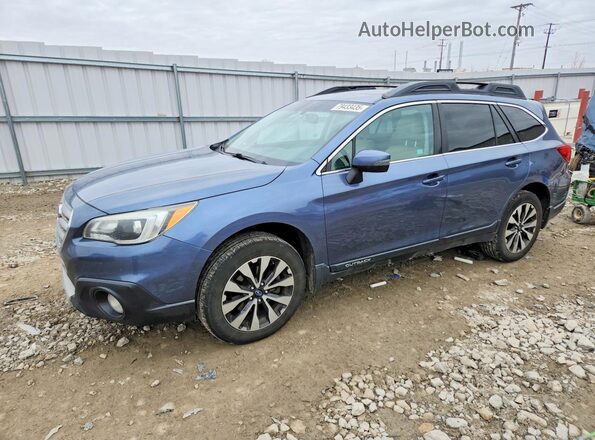 4S4BSBLC2G3236982 2016 SUBARU OUTBACK Синий Передняя левая четверть