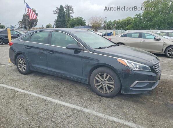 5NPE24AF2GH398481 2016 HYUNDAI SONATA Black Przód prawy