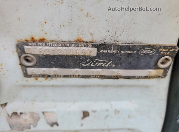 8E62Y218697 1968 FORD LTD White ძრავის განყოფილების ხედი