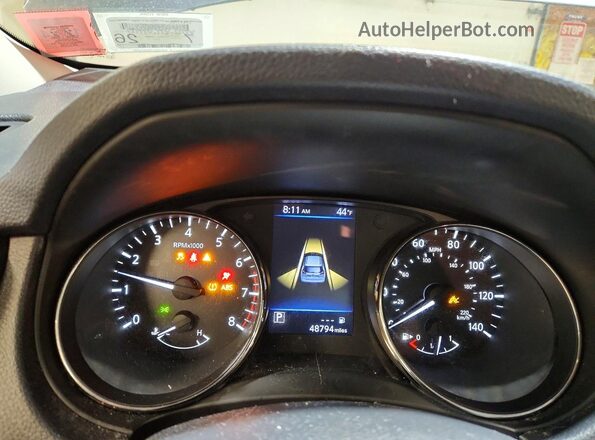 KNMAT2MV0KP513871 2019 NISSAN ROGUE Gray Սարքավորումների վահանակի տեսք