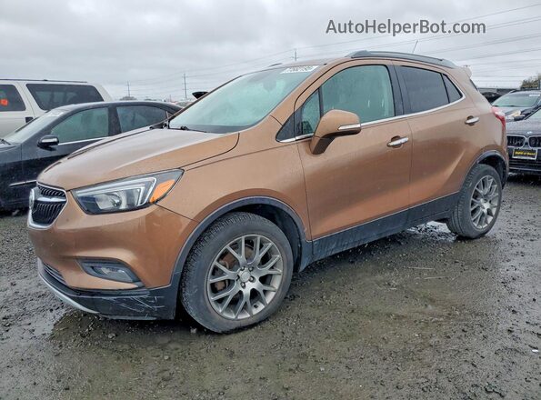 KL4CJ1SB3HB144568 2017 BUICK ENCORE Коричневый Задняя левая четверть