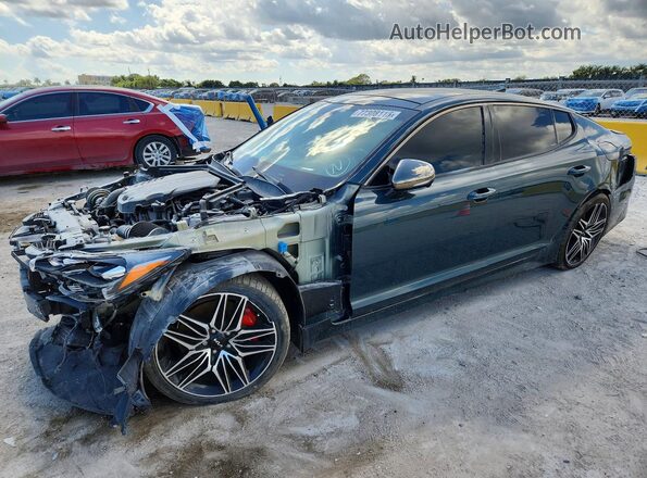 KNAE55LCXN6120142 2022 KIA STINGER Черный Задняя левая четверть