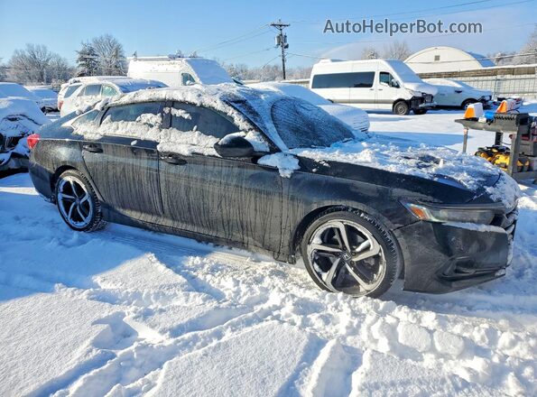 1HGCV2F36NA011616 2022 HONDA ACCORD Черный Вид спереди