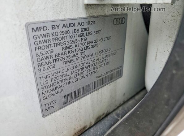 WA1LCBF70RD004229 2024 AUDI Q7 Белый 
