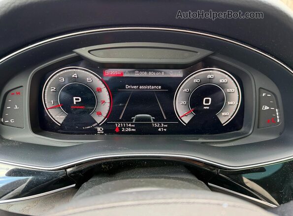 WA1AXAF70MD010157 2021 AUDI Q7 Blue Widok zestawu wskaźników