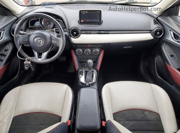 JM1DKBD74G0126953 2016 MAZDA CX-3 White Instrument cluster view