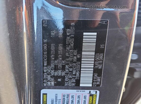 2T2BAMBA1SC056150 2025 LEXUS RX Gray VIN კოდის სტიკერის ხედი