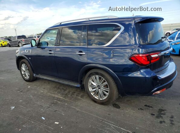 JN8AZ2NE4K9227902 2019 INFINITI QX80 Синий Задняя правая четверть