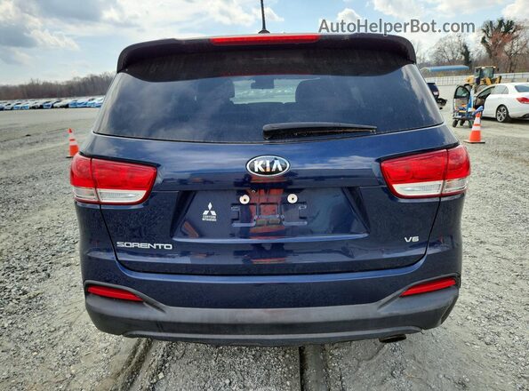 5XYPGDA53JG413697 2018 KIA SORENTO Синий Вид салона спереди